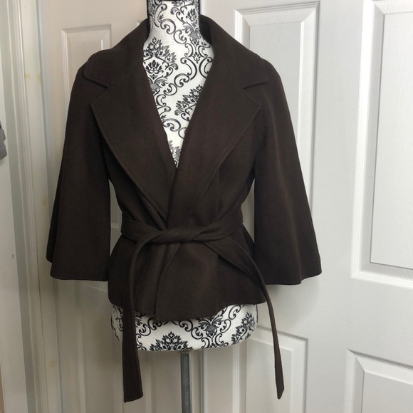 MICHAEL Michael Kors Jackets & Blazers - Michael Michael Kors Brown Flare Sleeve Toe Fromt Jacket M